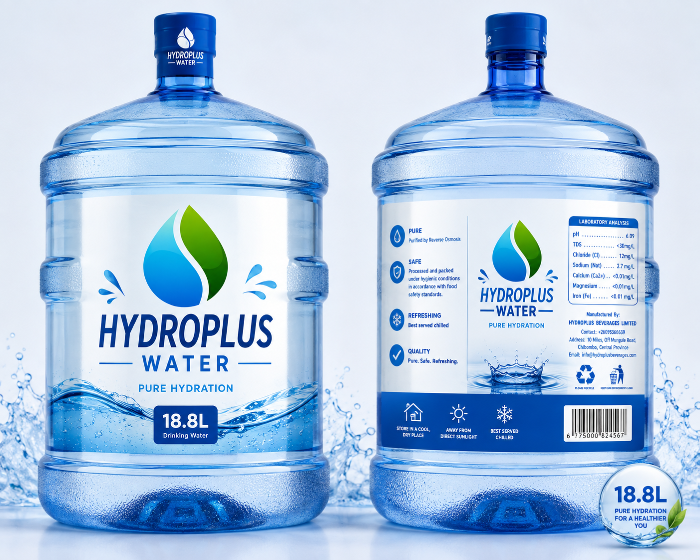 18.8l water by hydroplus